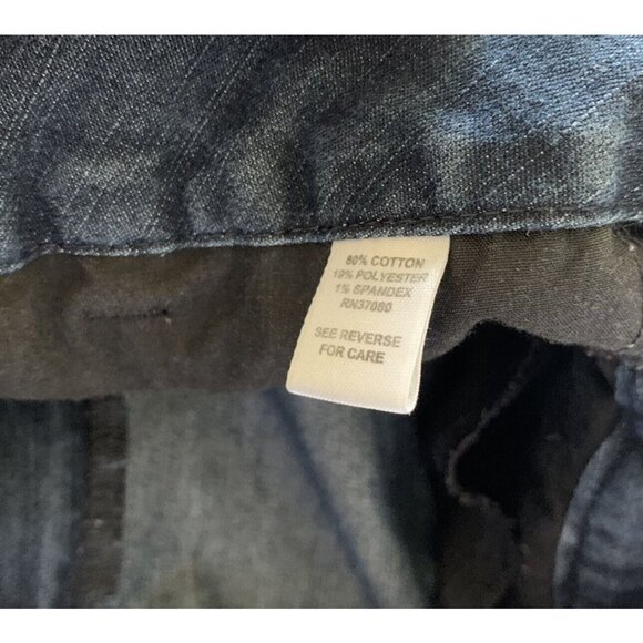 Cato Women’s Jeans Size 12 Petite Blue Dark Wash Straight Leg - Picture 5 of 6